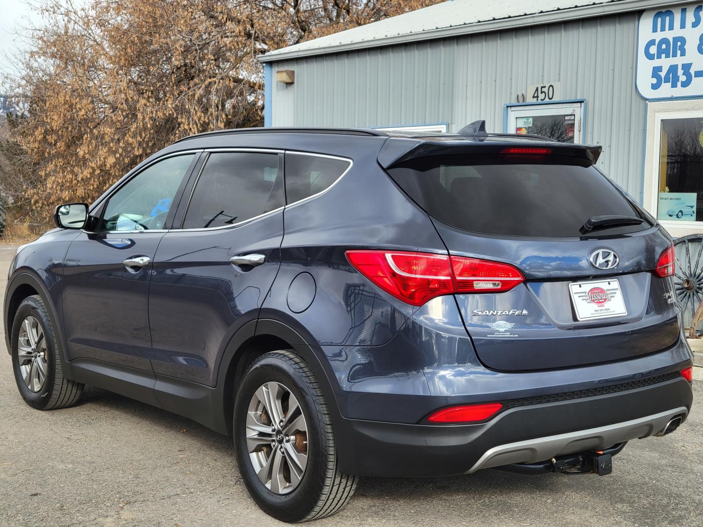 2016 Blue /Tan Hyundai Santa Fe Sport (5XYZUDLB6GG) with an 2.4L I4 engine, 6 Speed Automatic transmission, located at 450 N Russell, Missoula, MT, 59801, (406) 543-6600, 46.874496, -114.017433 - One Owner. Clean Carfax. Heated Seats. Towing. Air. Cruise. Tilt. Backup Camera. Power Windows and Locks. AM FM Bluetooth. - Photo#8